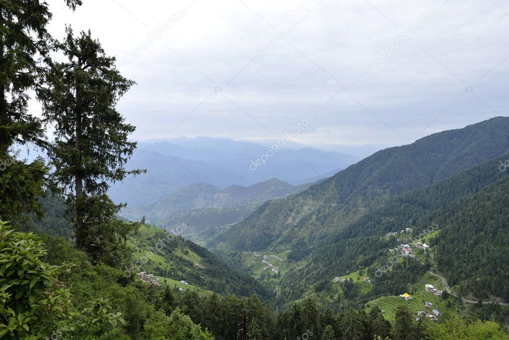 Himalayan Mountain Range Seen from Dalhousie