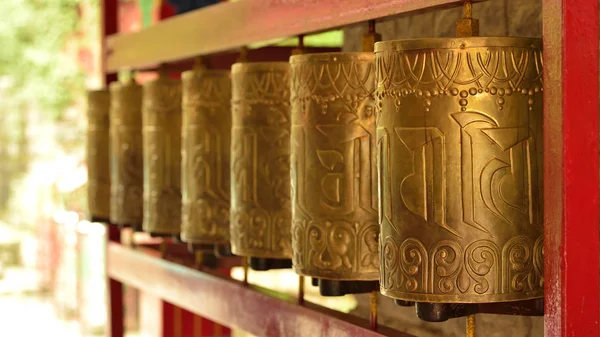 Close up of Praying Wheels — Stock Photo, Image