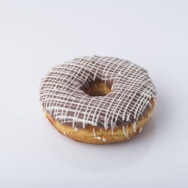 Gıda: Donut izole beyaz arka plan üzerinde kapat
