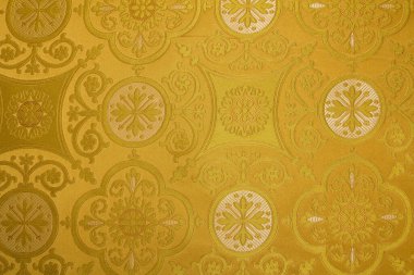 Pahalı tekstil için güzel işlemeli kumaş.