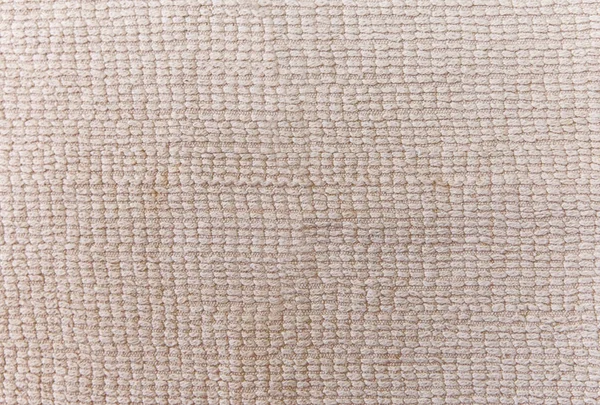 Witte ruwe tapijt texture.coarse dikke thread.close breien — Stockfoto