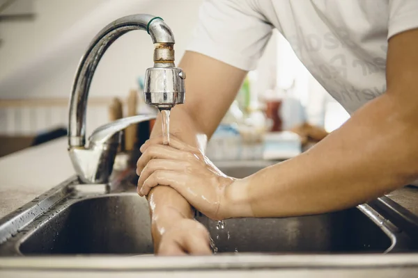 Always Start Clean Hands Prevent Spreading Coronavirus Covid Cropped Shot — Stock Photo, Image