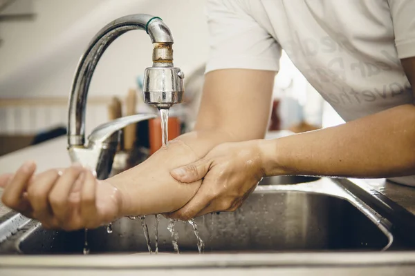 Commencez Toujours Avec Les Mains Propres Pour Éviter Propagation Coronavirus — Photo