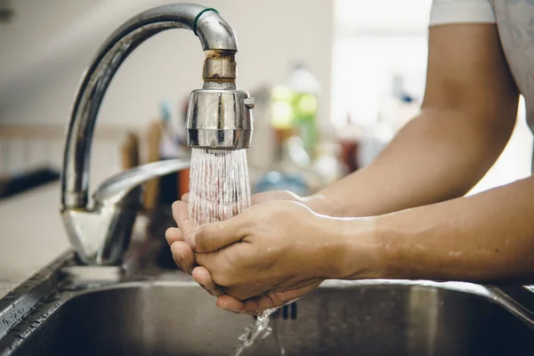 Always Start Clean Hands Prevent Spreading Coronavirus Covid Cropped Shot — Stock Photo, Image