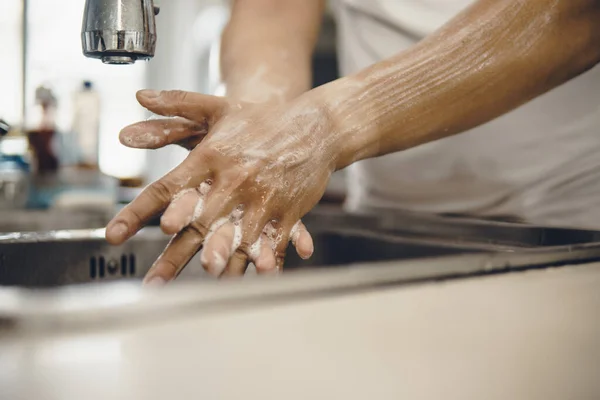 Commencez Toujours Avec Les Mains Propres Pour Éviter Propagation Coronavirus — Photo