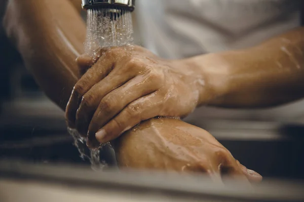 Always Start Clean Hands Prevent Spreading Coronavirus Covid Cropped Shot — Stock Photo, Image