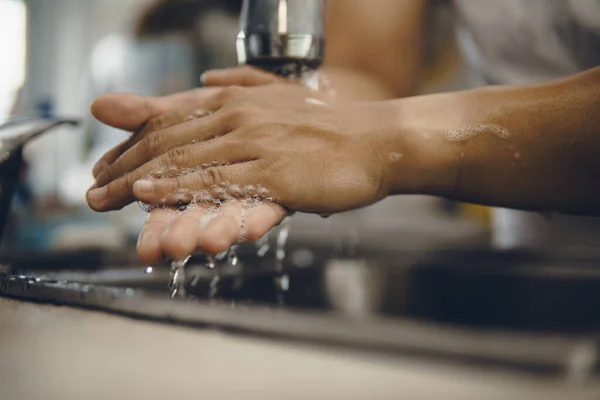 Always Start Clean Hands Prevent Spreading Coronavirus Covid Cropped Shot — Stock Photo, Image