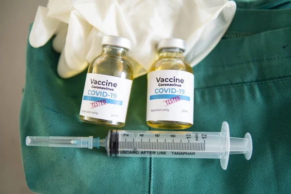 Вакцина Инъекция Шприца Use Prevention Immunization Treatment Corona Virus Infection — стоковое фото