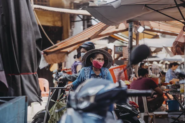 Vida Pessoas Chinatown Cholon District Chi Minh City — Fotografia de Stock