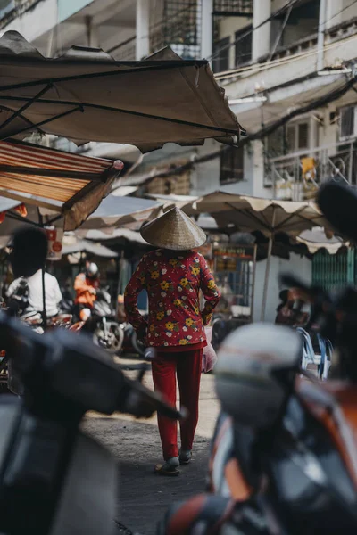 Ζωή Και Άνθρωποι Στην Chinatown Cholon District Chi Minh Πόλη — Φωτογραφία Αρχείου