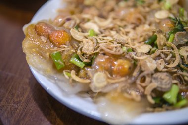 Tapioca Nişasta Çiğnenli Kristal Hamur köfteleri Karides ve Domuz Dolgusu