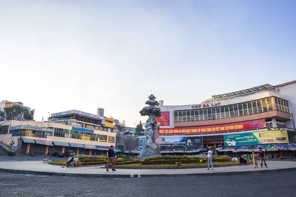 Dalat Vietnam April 2020 Lege Lat Center Markt Dalat Stad — Stockfoto