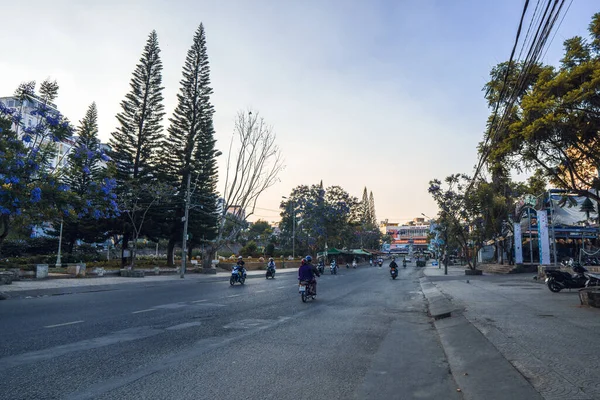 Dalat Vietnam Απριλίου 2020 Άδειοι Δρόμοι Στην Πόλη Dalat Στο — Φωτογραφία Αρχείου