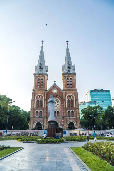 Chi Minh Stadt Vietnam März 2020 Basilika Notre Dame Saigon — Stockfoto