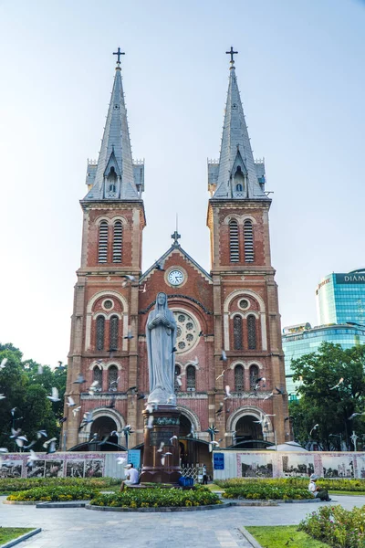 Chi Minh Stadt Vietnam März 2020 Basilika Notre Dame Saigon — Stockfoto
