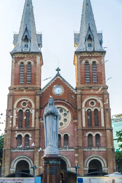 Chi Minh Stadt Vietnam März 2020 Basilika Notre Dame Saigon — Stockfoto