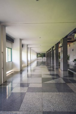 Ho Chi Minh şehri, Vietnam - 16 Şubat 2020: Saigon 'un merkezindeki tarihi bir yapı olan Bağımsızlık Sarayı' nın (Dinh Thong Nhat) iç görünümü.