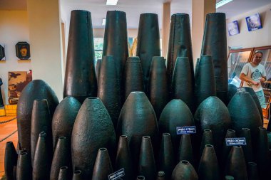 Cu Chi, Vietnam - 21 Aralık 2019: Cu Chi tünelleri Vietnam Savaşı sırasında çok sayıda askeri seferin yeriydi ve Viet Kong 'un operasyon üssü şimdi turistik merkezdir..