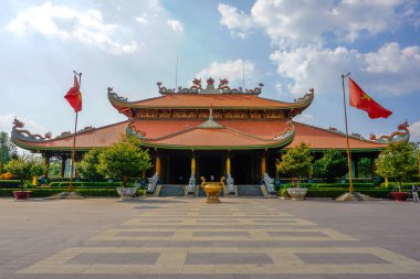 Ben Duoc Tapınağı (Den Ben Duoc), Cu Chi Tüneli, Ho Chi Minh, Cu Chi Tüneli 'nin yanındaki tarihi devrimci bölge, 1975' ten önce Vietnam 'ın ünlü üssü.