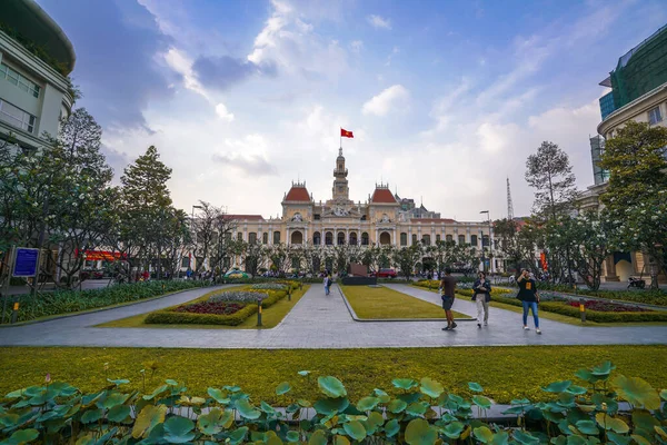 Chi Minh City Vietnam 2020 Vista Del Paisaje Urbano Hochiminh —  Fotos de Stock