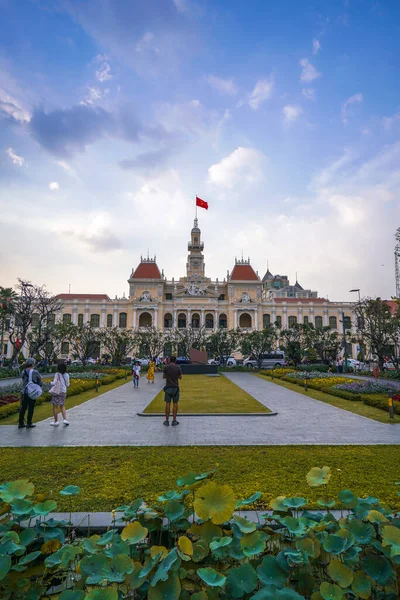 Chi Minh City Vietnam 2020 Vista Del Paisaje Urbano Hochiminh —  Fotos de Stock