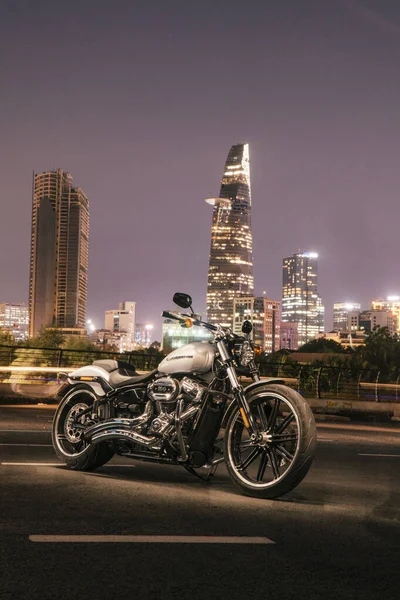Cidade Chi Minh Vietnã Março 2020 Nova Harley Davidson Break — Fotografia de Stock
