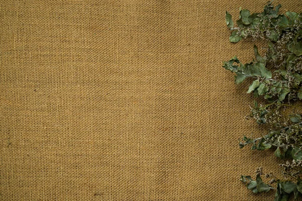 Верхний Вид Изображения Сушеных Желтых Красных Лепестков Роз Старой Ткани — стоковое фото