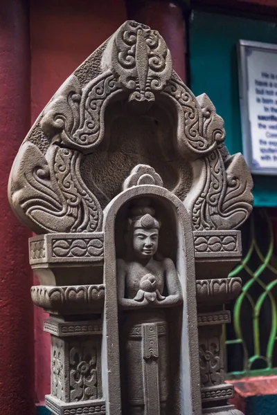 Detalhe Gopuram Acima Entrada Hindu Templo Mariamman Chi Minh City — Fotografia de Stock