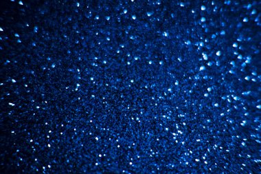 Soyut mavi ışıltı arka plan, parlak parıltı, soyut parıltı - mavi parıltı altın Noel ışıkları ve parlak arka plan