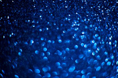 Soyut mavi ışıltı arka plan, parlak parıltı, soyut parıltı - mavi parıltı altın Noel ışıkları ve parlak arka plan