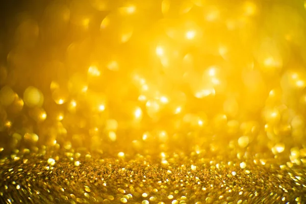 Samenvatting Van Heldere Sprankelende Bokeh Achtergrond Goud Diamant Stof Bokeh — Stockfoto