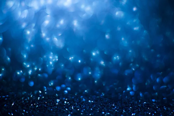 Abstract Blauwe Glitter Achtergrond Glanzende Glitter Bokeh Abstract Glanzend Blauwe — Stockfoto