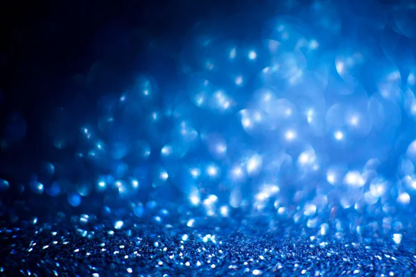 Abstract Blauwe Glitter Achtergrond Glanzende Glitter Bokeh Abstract Glanzend Blauwe — Stockfoto