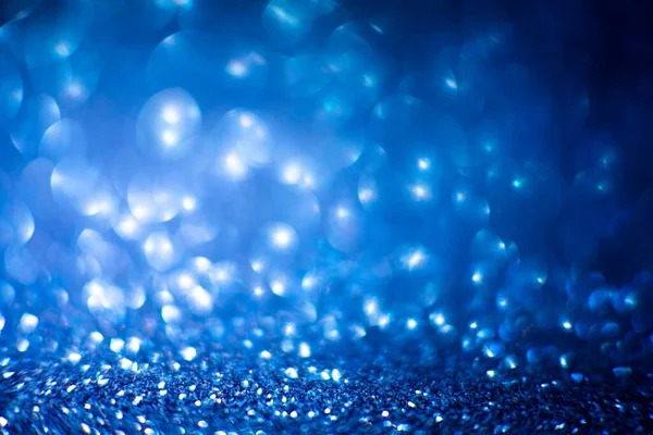 Abstract Blauwe Glitter Achtergrond Glanzende Glitter Bokeh Abstract Glanzend Blauwe — Stockfoto