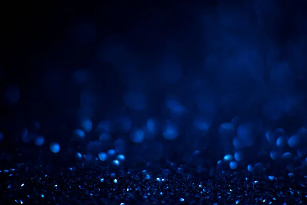 Abstract Blauwe Glitter Achtergrond Glanzende Glitter Bokeh Abstract Glanzend Blauwe — Stockfoto