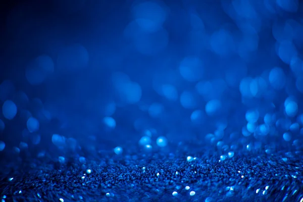 Absztrakt Kék Csillogás Háttér Fényes Csillogó Bokeh Elvont Csillogás Kék — Stock Fotó