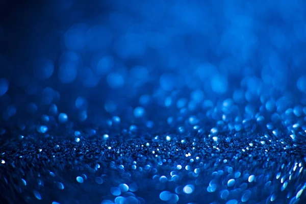 Astratto Sfondo Blu Glitter Brillante Glitter Bokeh Astratto Glittering Blue — Foto Stock