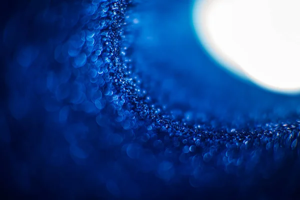 Abstrakter Blauer Glitzerhintergrund Glänzendes Glitzerbokeh Abstraktes Glitzern Blauer Glitzerhintergrund Mit — Stockfoto