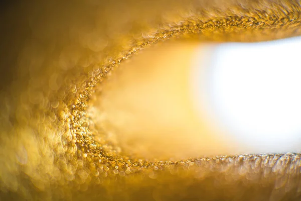 Samenvatting Van Heldere Sprankelende Bokeh Achtergrond Goud Diamant Stof Bokeh — Stockfoto