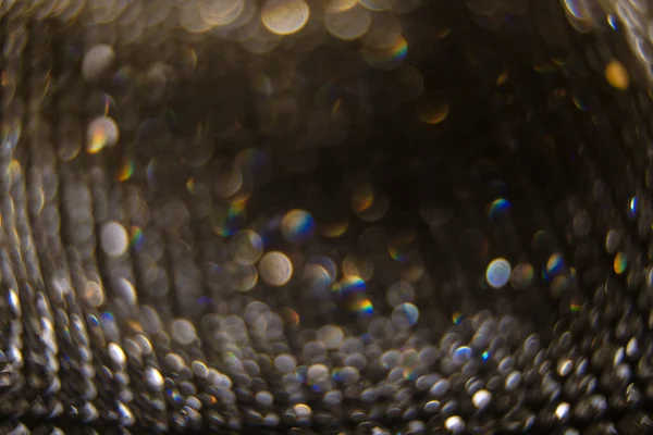 Absztrakt Bright Csillogó Bokeh Háttér Ezüst Gyémánt Por Bokeh Elmosódott — Stock Fotó