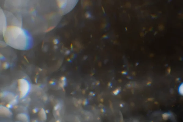 Absztrakt Bright Csillogó Bokeh Háttér Ezüst Gyémánt Por Bokeh Elmosódott — Stock Fotó