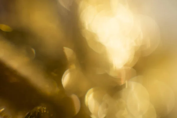 Streszczenie Złote Tło Bokeh Świąteczne Światła Tle Uroczyste Abstrakcyjne Tło — Zdjęcie stockowe