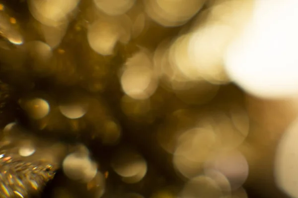 Fundo Dourado Abstrato Com Bokeh Feriados Luzes Fundo Fundo Abstrato — Fotografia de Stock