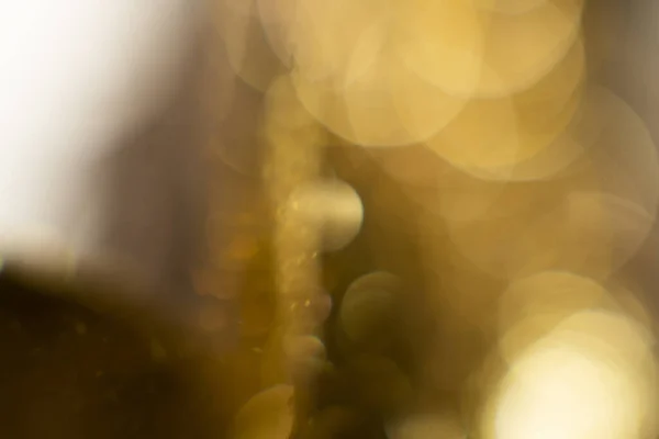 Abstract Gouden Achtergrond Met Bokeh Vakantie Verlichting Achtergrond Feestelijke Abstracte — Stockfoto