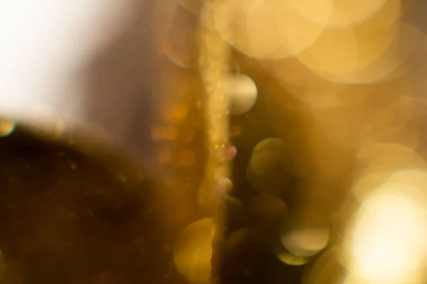 Fundo Dourado Abstrato Com Bokeh Feriados Luzes Fundo Fundo Abstrato — Fotografia de Stock