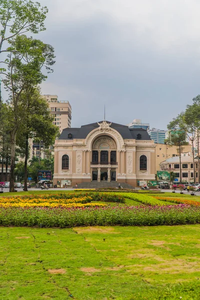 Ciudad Chi Minh Vietnam Abril 2020 Gran Vista Ópera Saigón — Foto de Stock