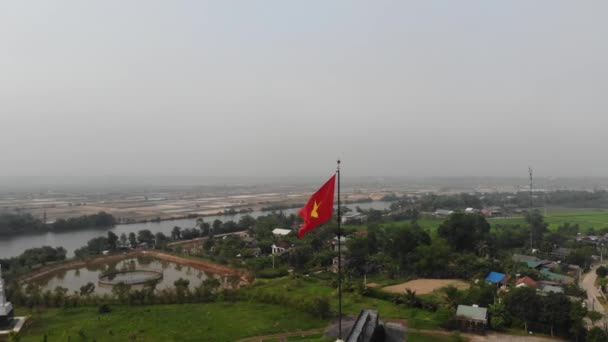 Quang Tri Vietnã Janeiro 2020 Hien Luong Bridge Paralelo Sobre — Vídeo de Stock