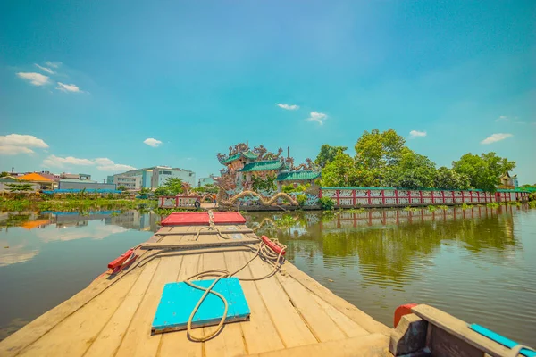 Minh Város Vietnam Május 2020 Kilátás Phu Chau Temple Közepén — Stock Fotó