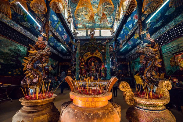 Мин Вьетнам Мая 2020 Года Внутри Главного Зала Храма Чау — стоковое фото