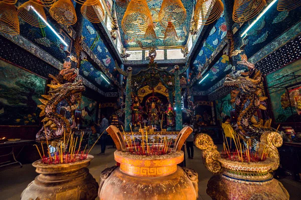 Мин Вьетнам Мая 2020 Года Внутри Главного Зала Храма Чау — стоковое фото